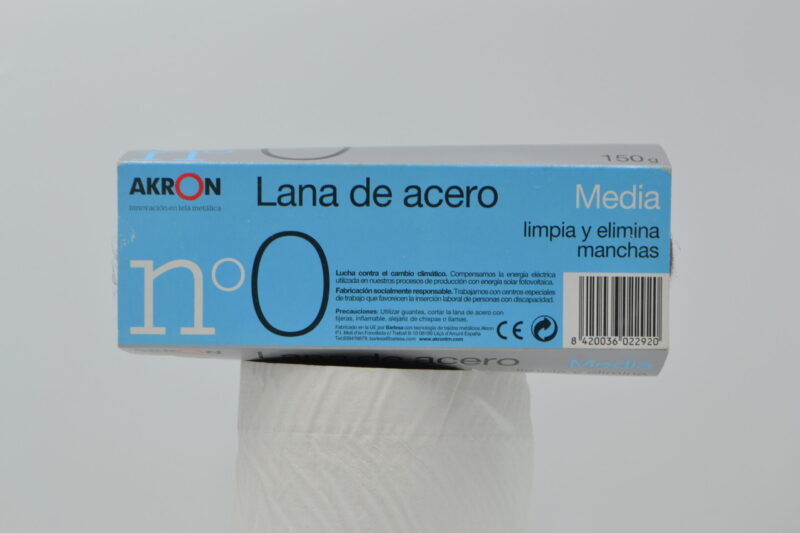 Lana de acero Barlesa bobina de 150 gr. de diferentes grosores 0, 00, 000, 0000 - Imagen 3